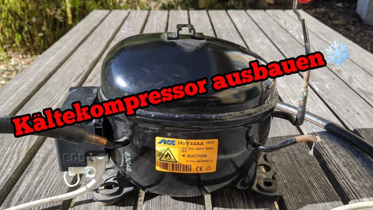 Kühlschrankkompressor ausbauen | Subtitled