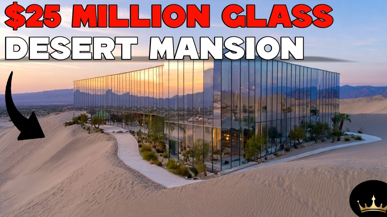 Inside the Desert Mirage Glass Mansion | Luxury Desert Mega Home Tour | Elite wealth living 