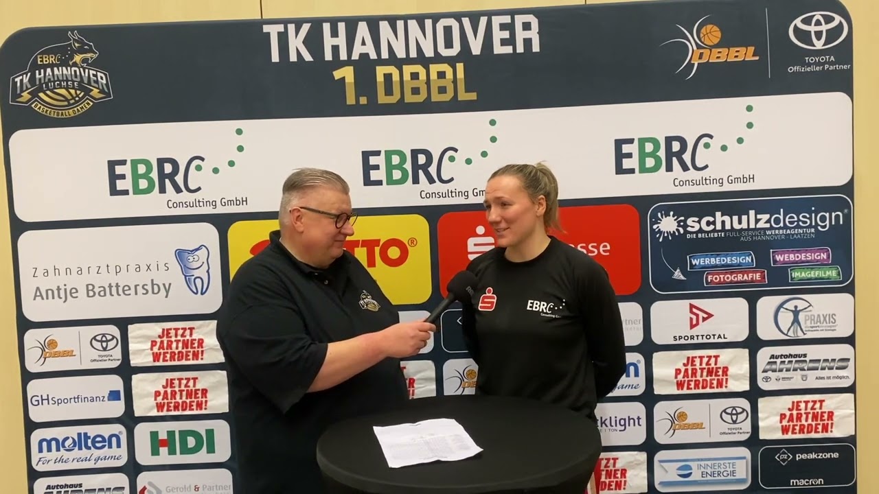 TKH Luchse vs. ALBA Berlin | 🎤 Finja Schaake im Post-Game-Talk | Saison 2022/23