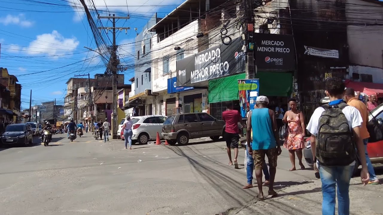 CAJAZEIRAS 4, 5 e 8 – CONHEÇA ESSA PARTE VIBRANTE DE SALVADOR - VISÃO DA JANELA DO BUZU