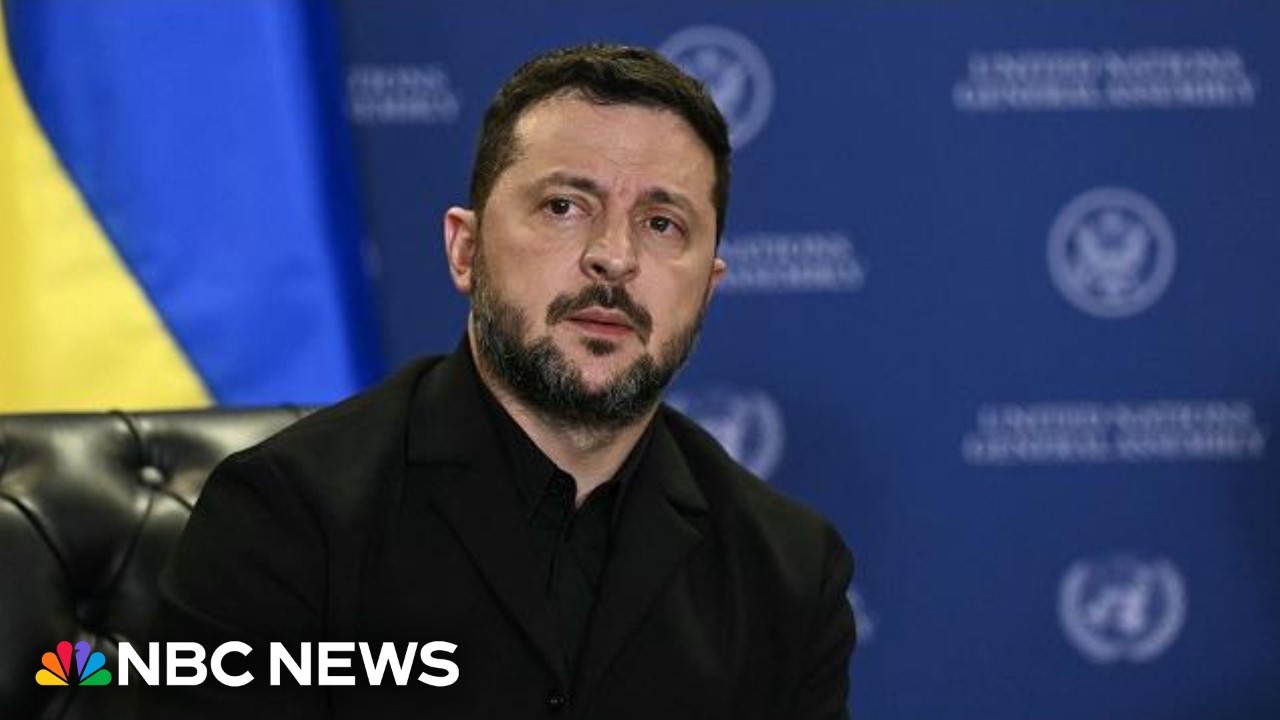 LIVE: Ukrainian President Zelenskyy speaks at United Nations General Assembly | NBC News