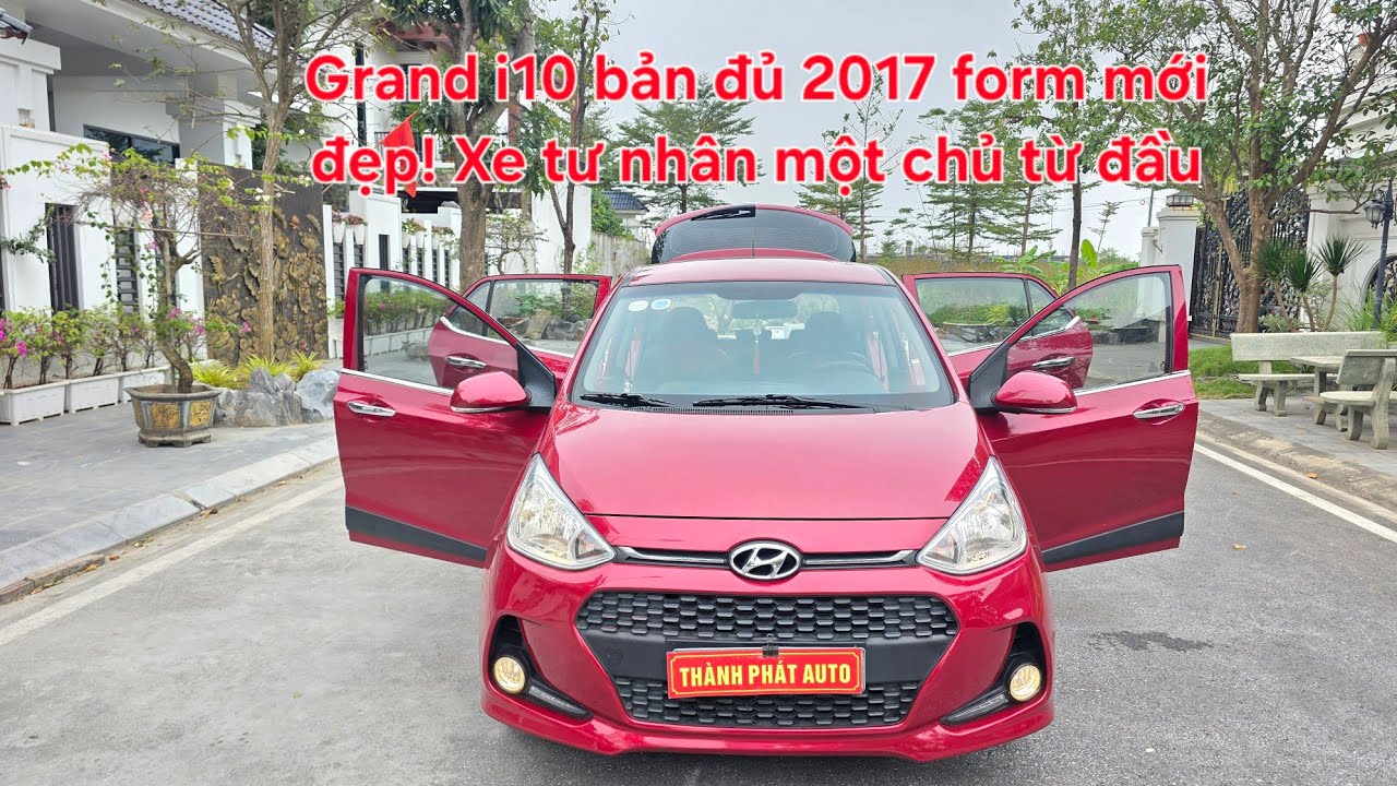 🚘 Grand i10 bản đủ 2017 form mới đẹp | Xe tư nhân biển trắng một chủ từ đầu máy zin chất! 0913633466