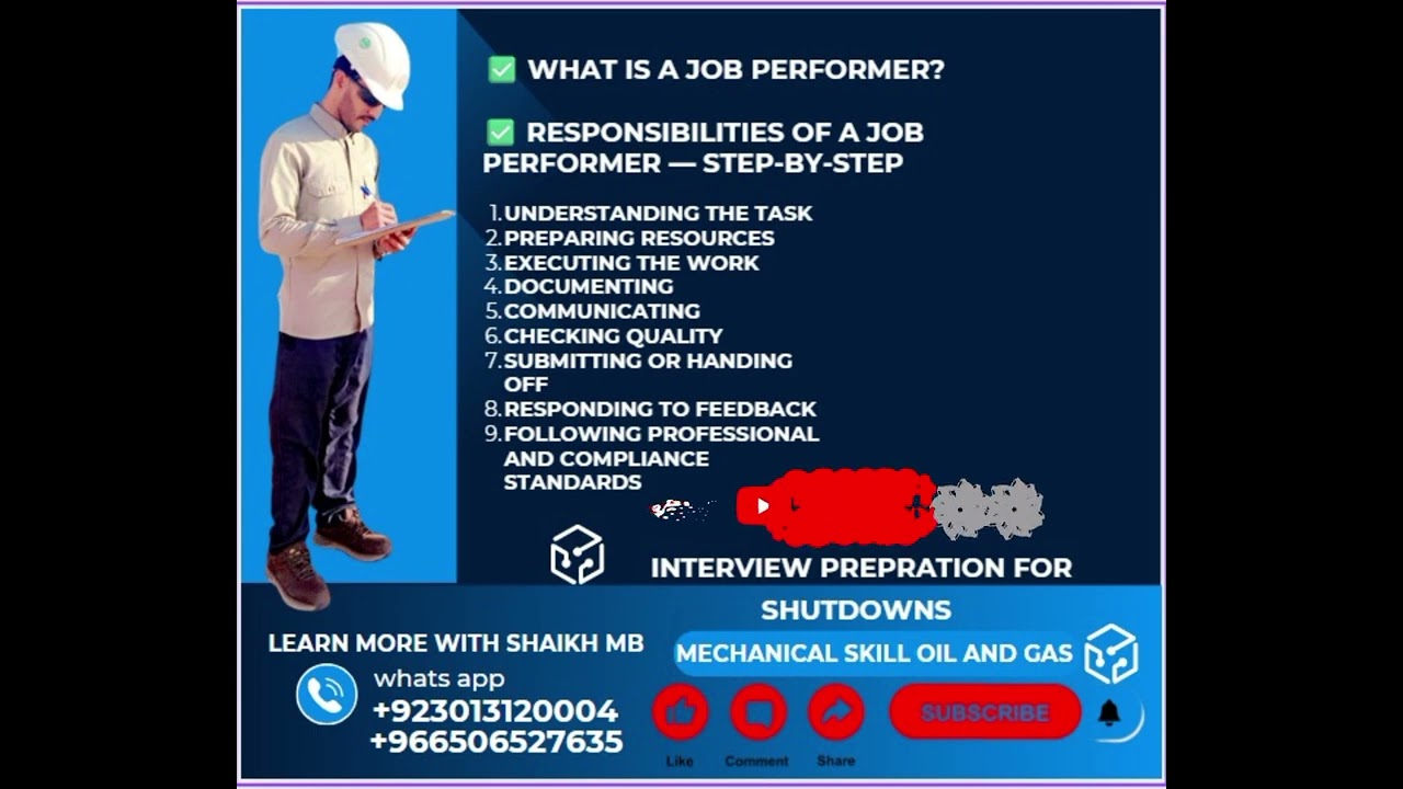 What is a Job Performer | Planning Tracker | Job Performer Responsibility  | step by ste