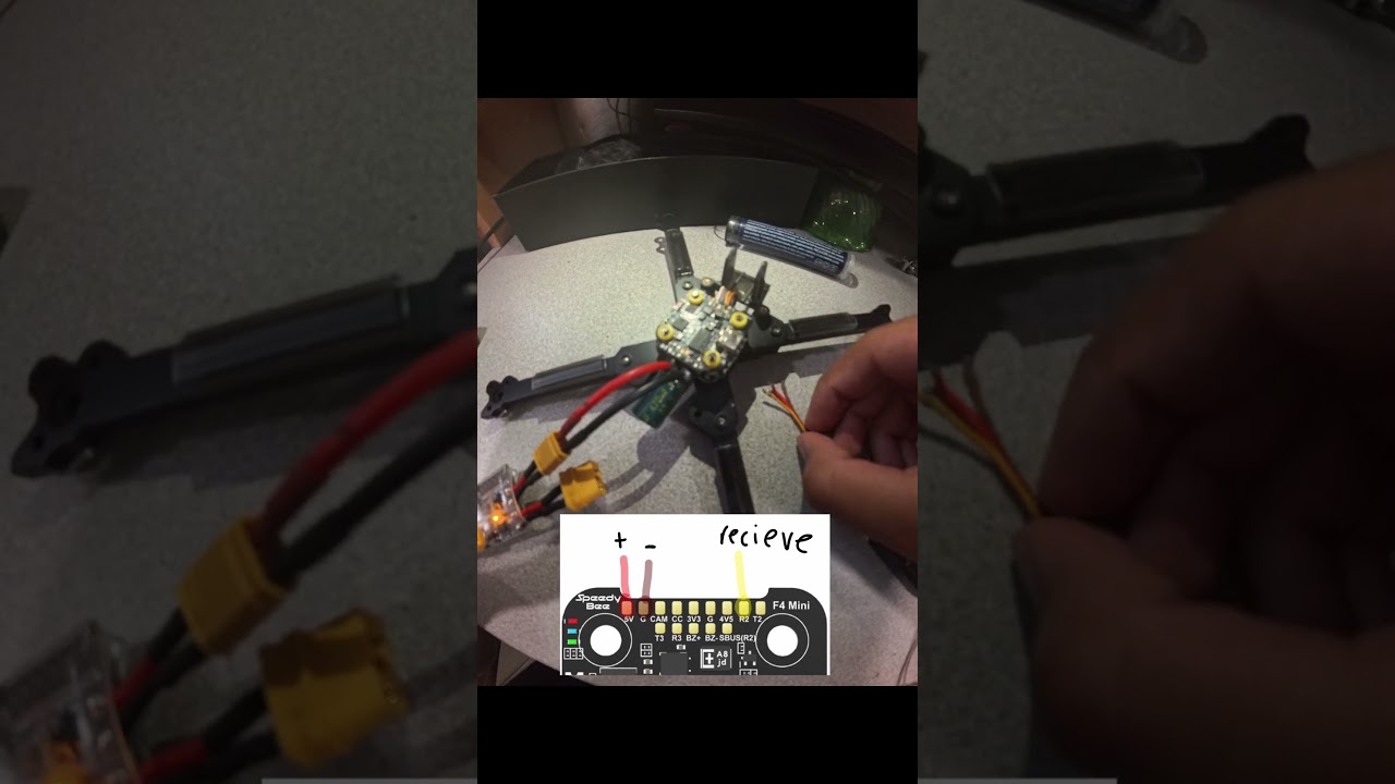 How To Set Up FS-IA6B FlySky Receiver On An FPV Drone (Part 1) #fpv #soldering #cool #wiring #drone