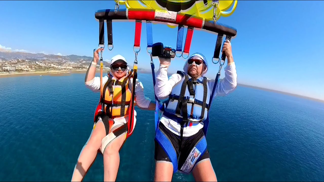 Полёт на парашюте (parasailing).Турция, Конаклы 2024.