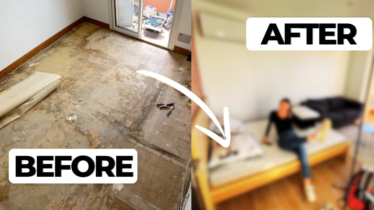 TIMELAPSE - 4 MOIS DE RÉNOVATION D'UN VIEL APPARTEMENT EN 3 MINUTES