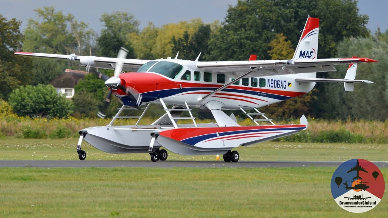 Landing N906AG Cessna 208B Grand Caravan EX Amphibian at Teuge Airport