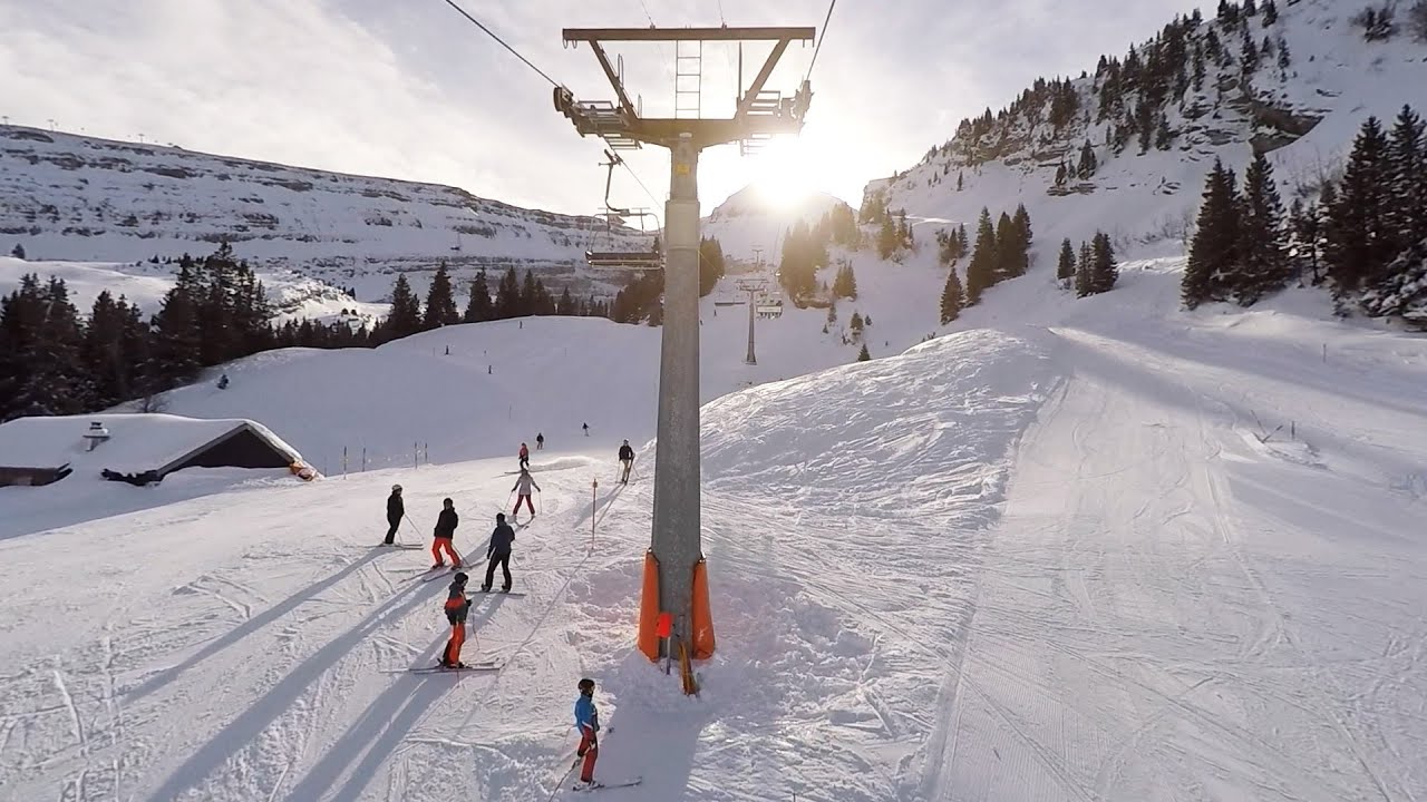 Sessellift Zinggen-Ruestel - Alt St. Johann - Toggenburg - Garaventa 4-CLD