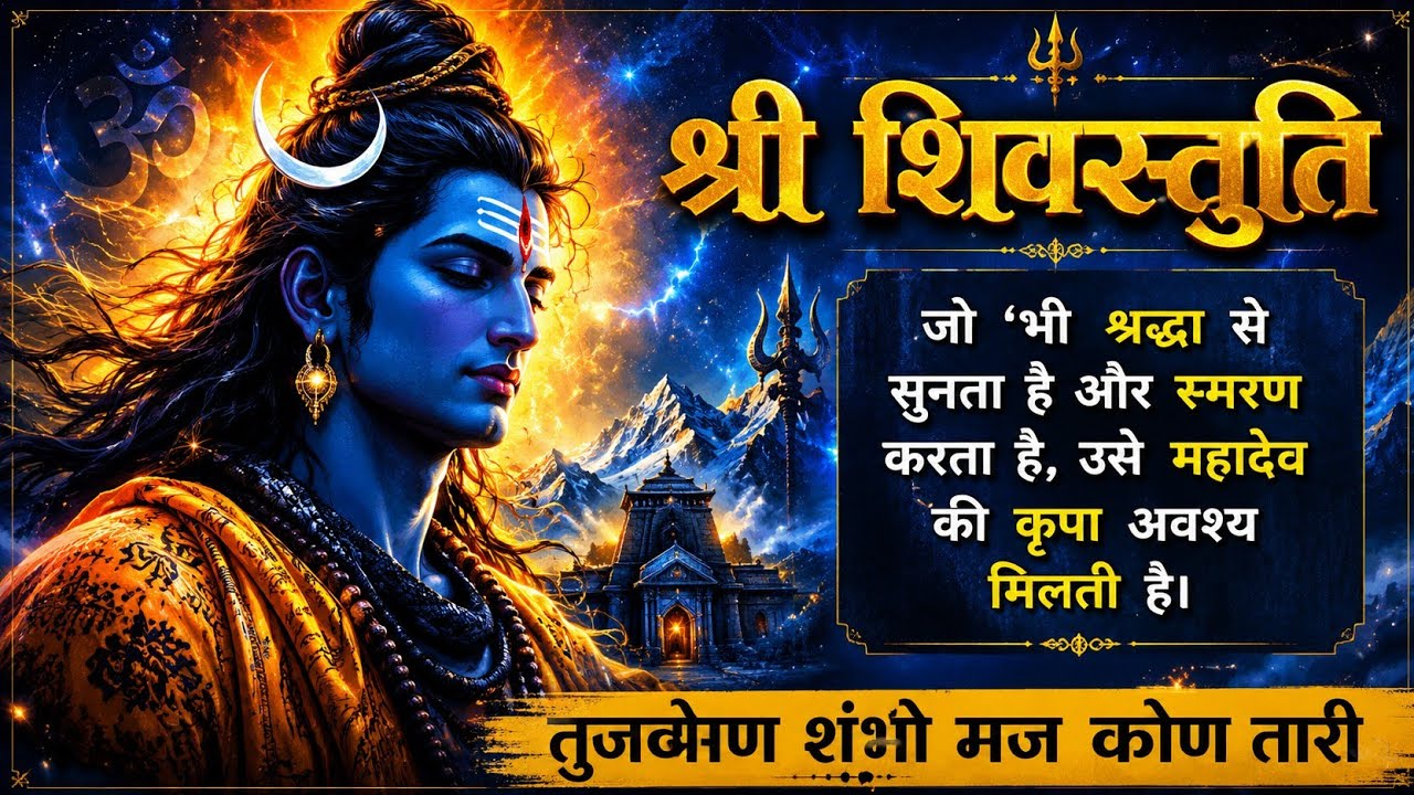Mahadev । भावपूर्ण शिव स्तुति तुझ बिन शम्भू मज कोण तारे ।
