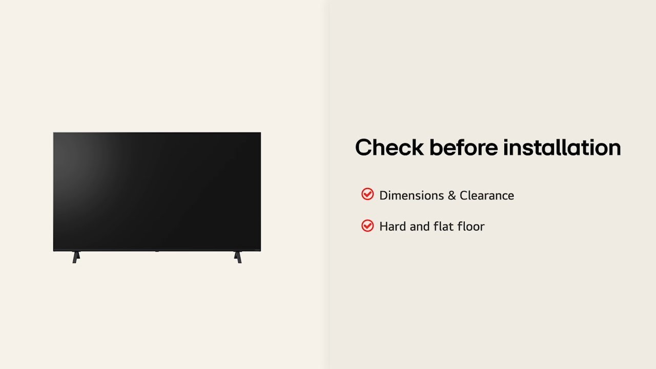 LG QNED TV : Installation Guide – QNED70 50, 55, 65​