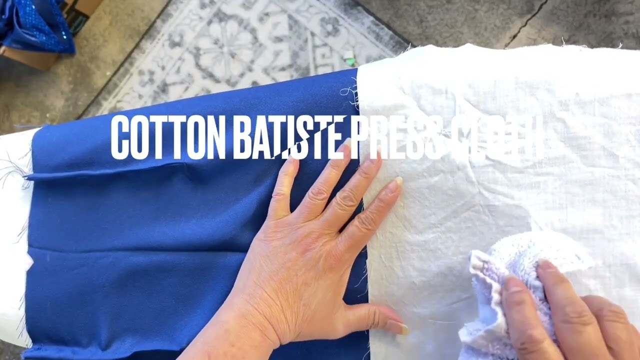 Crepe Back Satin - How To Remove Fold Lines & Wrinkles