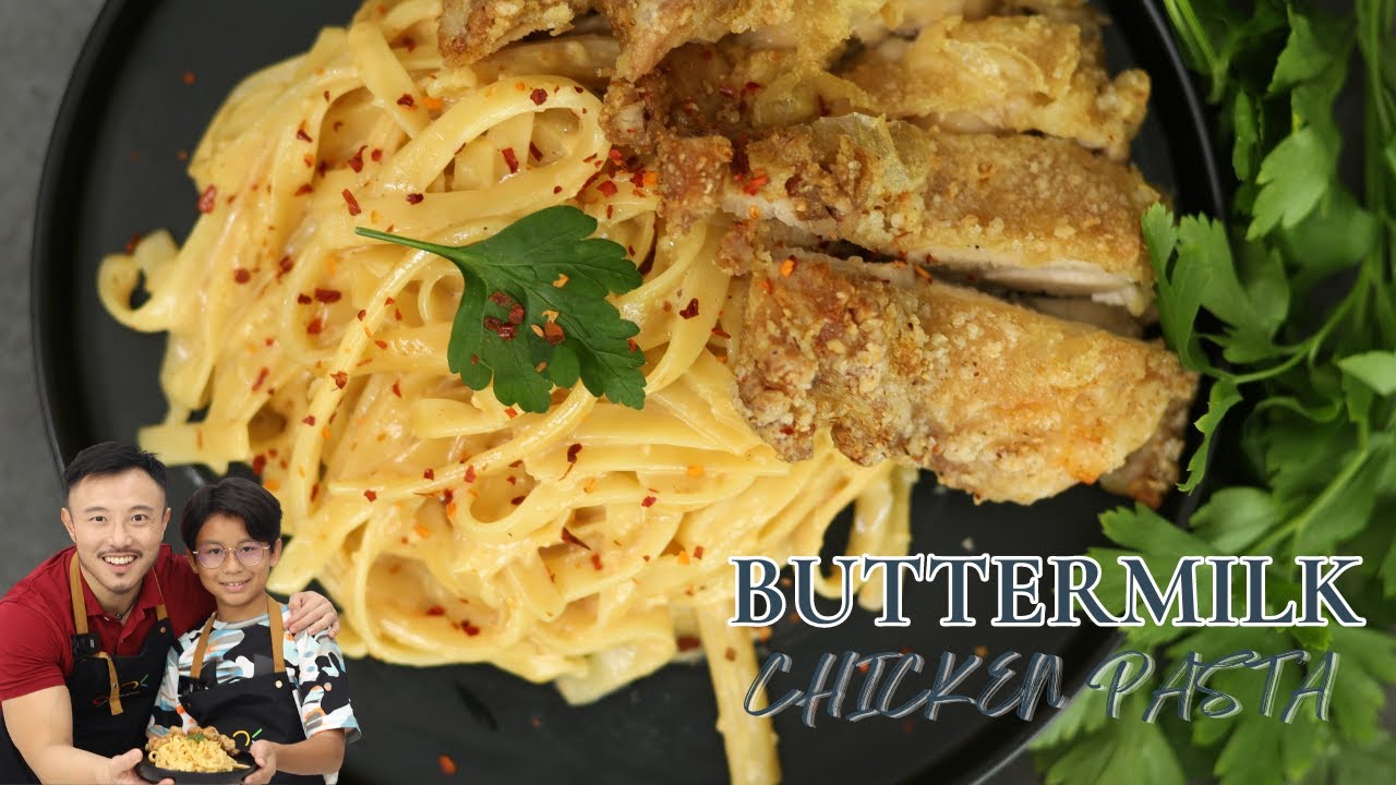 KIDS CAN MAKE BUTTERMILK CHICKEN PASTA AT HOME