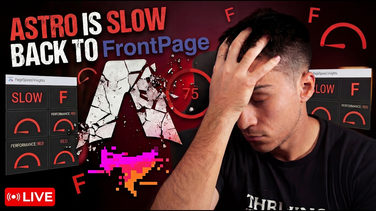 Astro websites are too slow. I'm going back to Microsoft FrontPage.