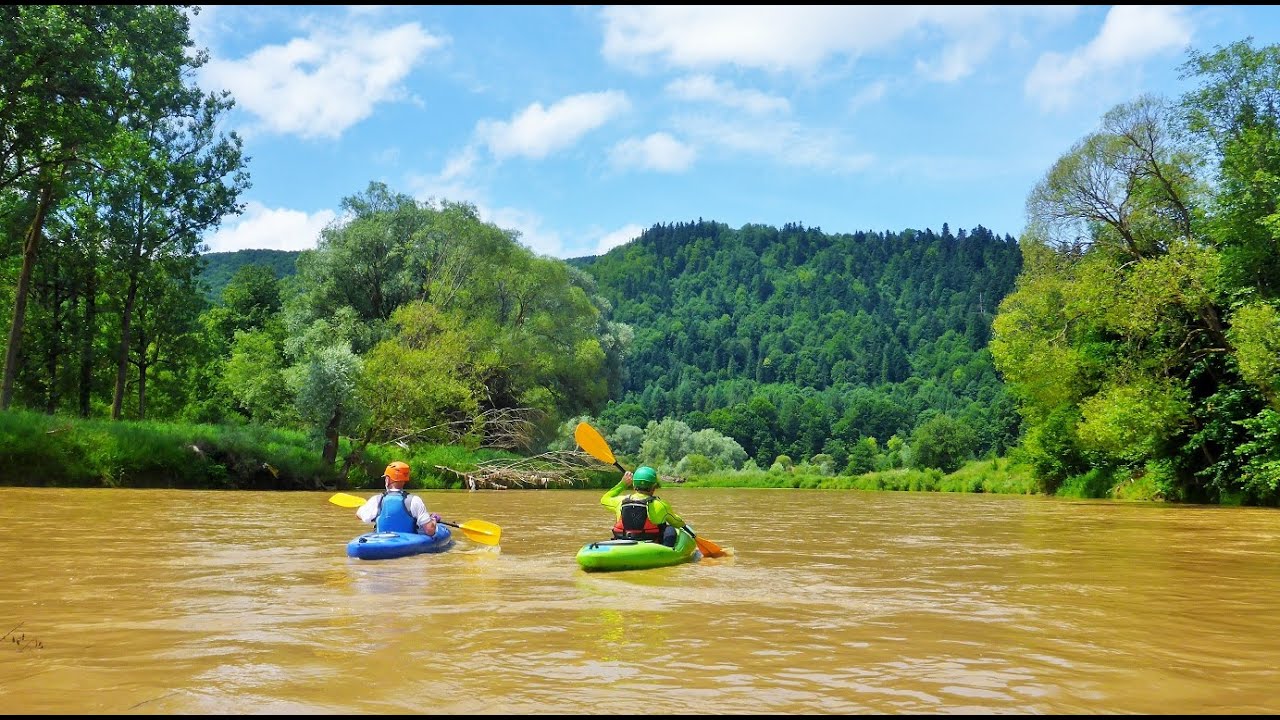 Poprad spływ kajakowy ż&oacute;łtą rzeką