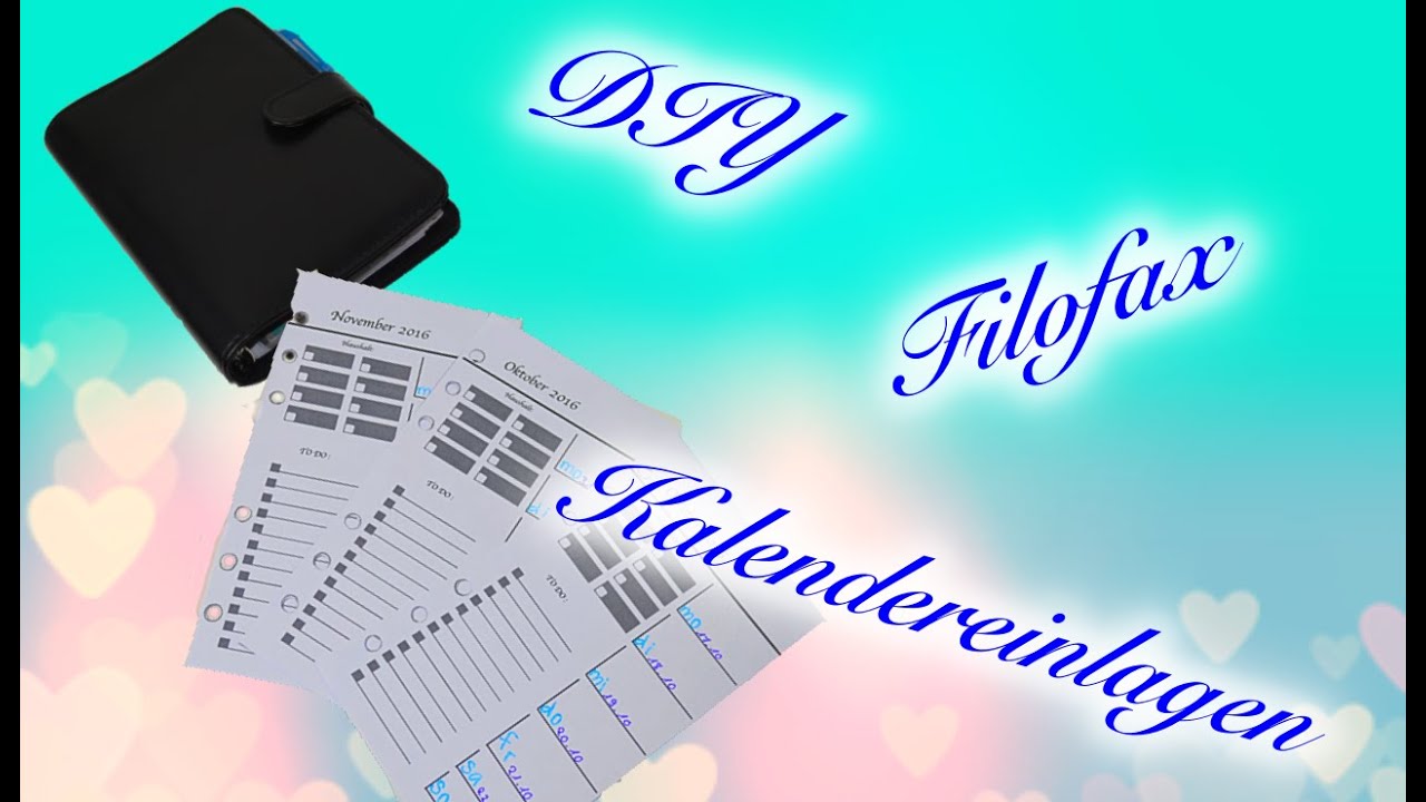 [ HOW TO ] KALENDEREINLAGEN FÜR FILOAX ⎪EINLAGEN SELBER ERSTELLEN ⎪FILOFAX TUTORIAL ⎪DIY