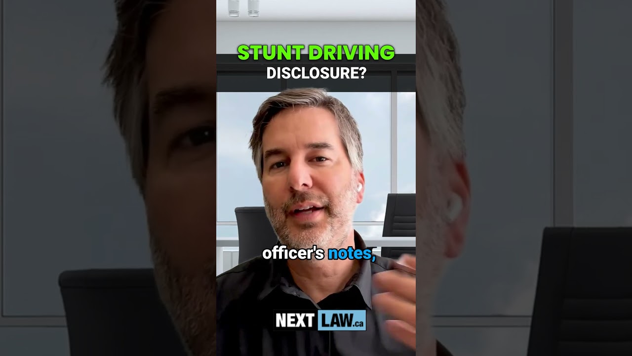 Understanding Disclosure in Stunt Driving Cases