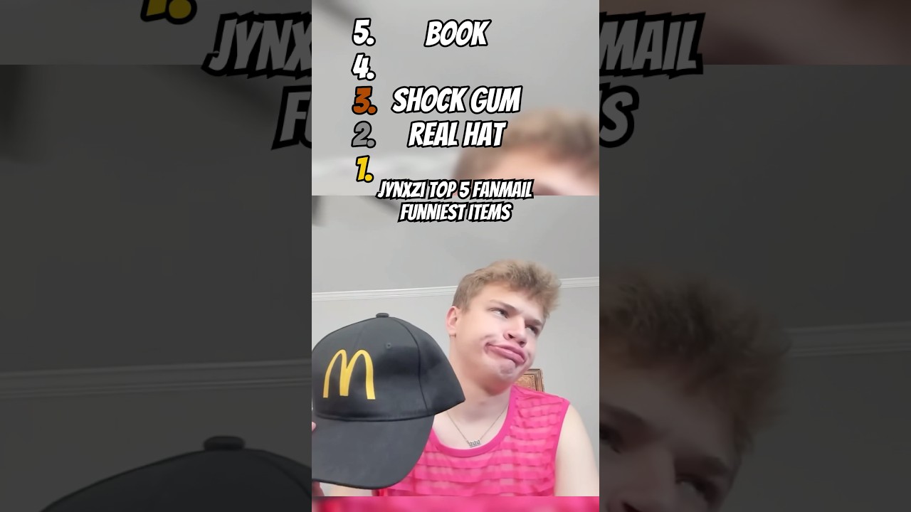 Jynxzi top 5 fanmail funniest items
