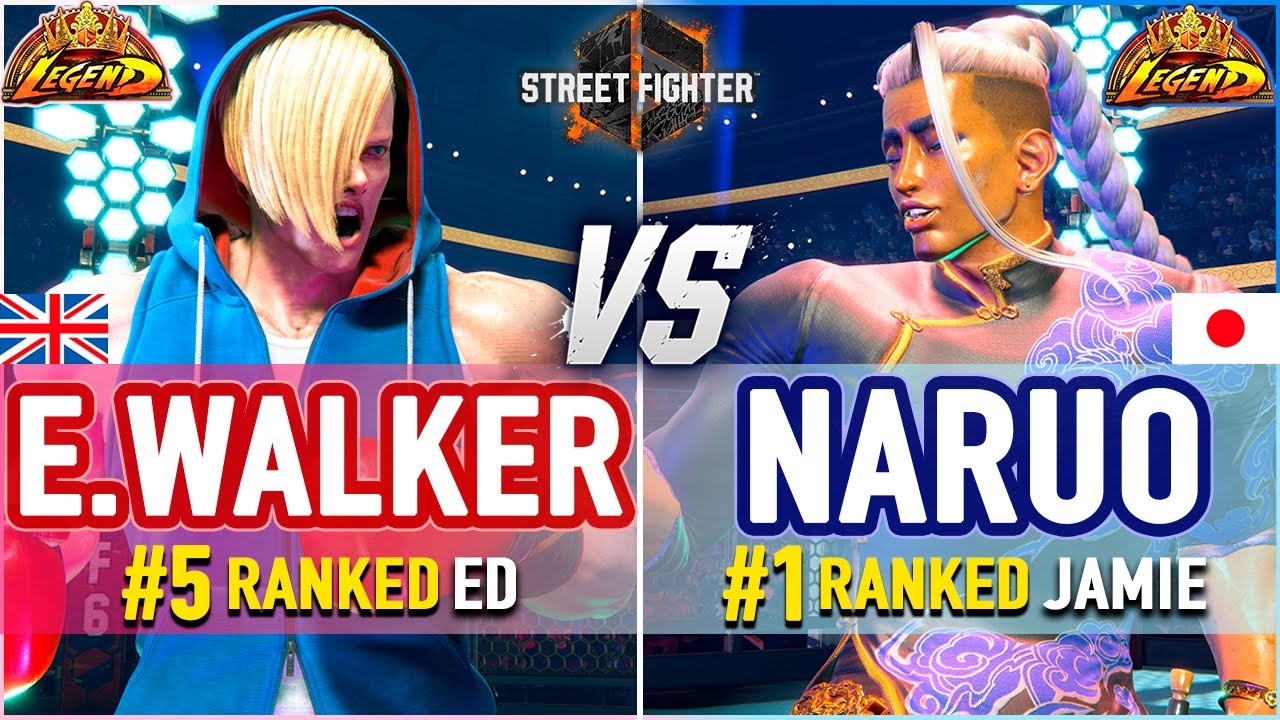SF6 🔥 Ending Walker (#5 Ranked Ed) vs Naruo (#1 Ranked Jamie) 🔥 SF6 High Level Gameplay