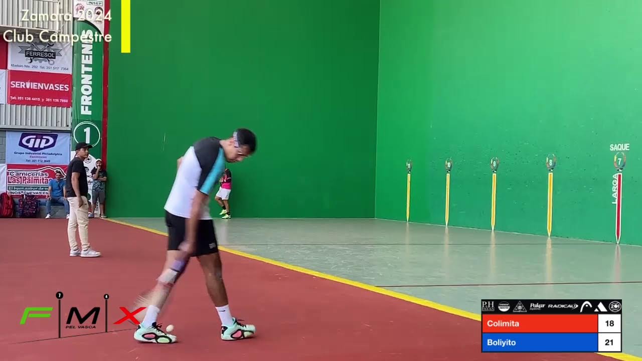 Torneo Nacional de Frontenis  Zamora 2024  Club Campestre  FINAL SINGLES  Colimita VS Boliyito
