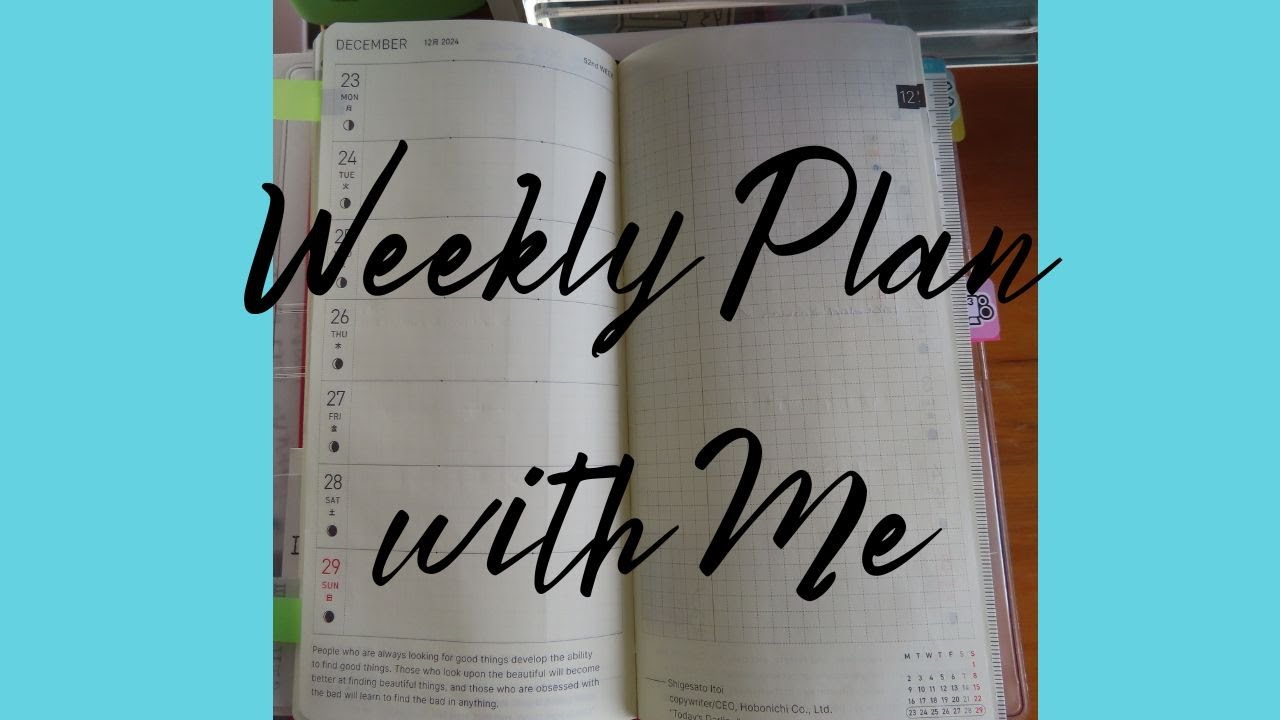 Планирование ноябрьских недель в рамках моего EDC Hobonichi Weeks