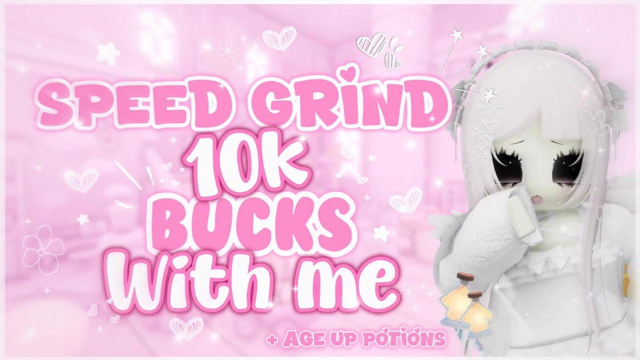  ⋆˚࿔  Speed Grind 10k bucks with me 💞 !! | Adopt Me  ⋆˚࿔