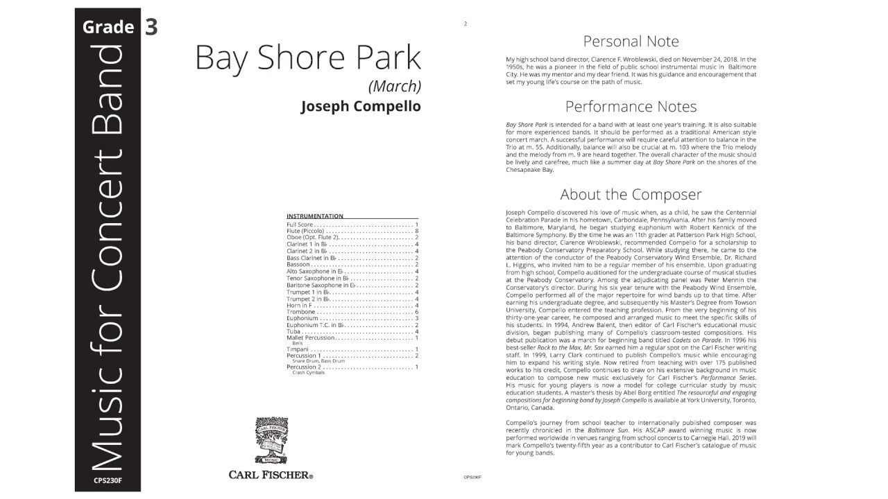 Bay Shore Park (CPS230) by Joseph Compello
