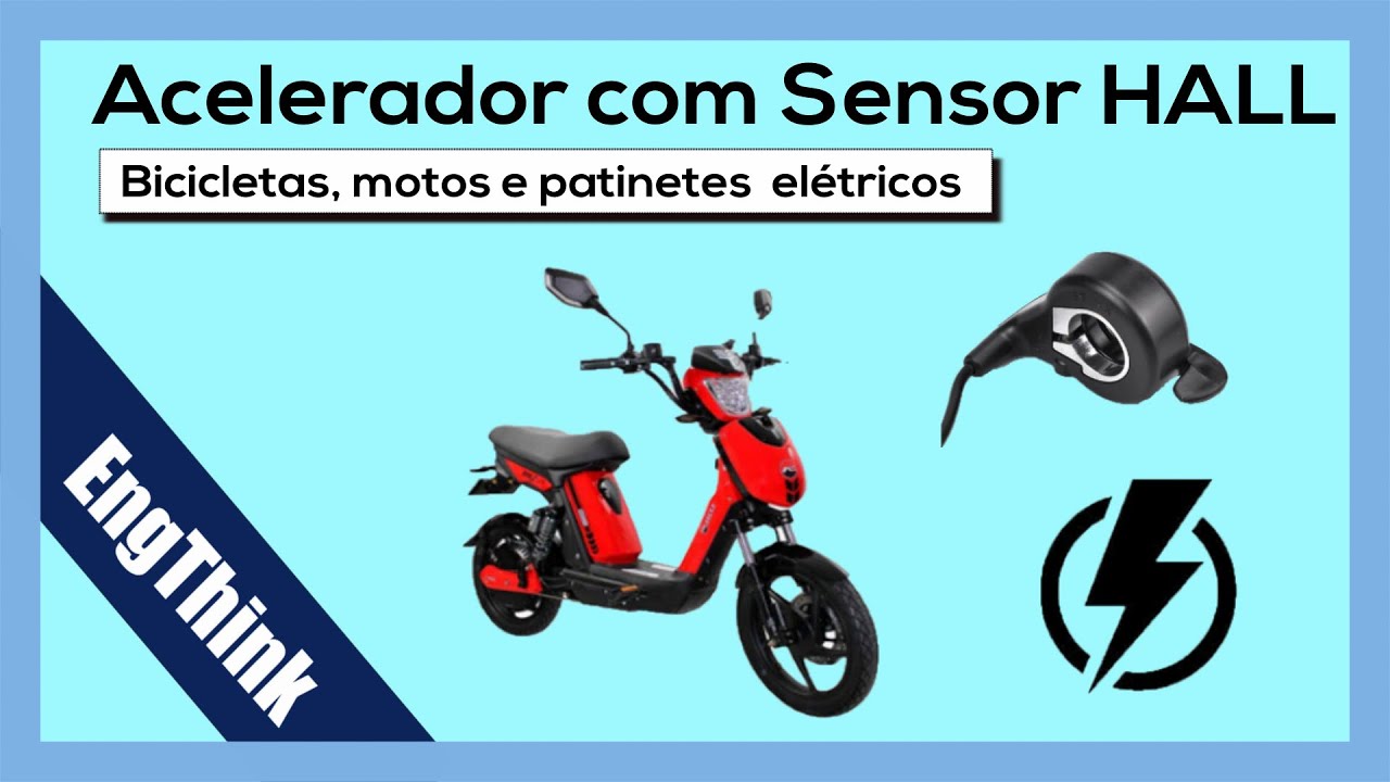 Conserto e testes Acelerador para BIKE Elétrica!  Funcionamento em detalhes....Sensor HALL