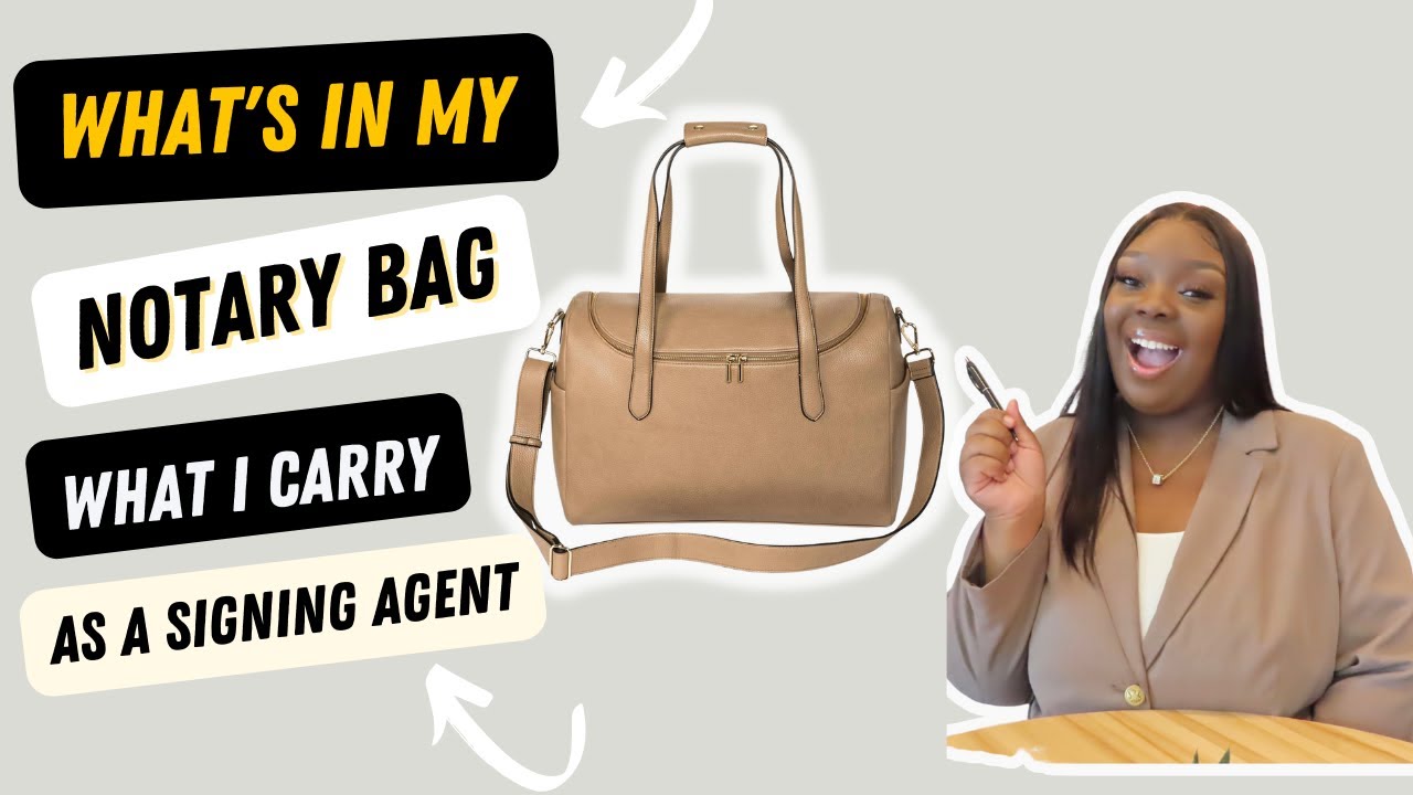 What's In My Notary Bag | Notary Signing Agent Bag |Everything YOU NEED as a Signing Agent