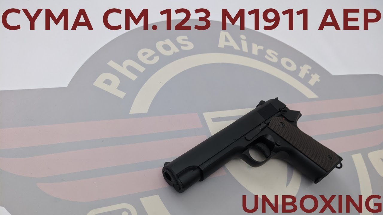 [РАСПАКОВКА] CYMA CM.123 M1911 AEP - ПОЛНОСТЬЮ АВТОМАТИЧЕСКИЙ 1911 БЕЗ ОТДАЧИ