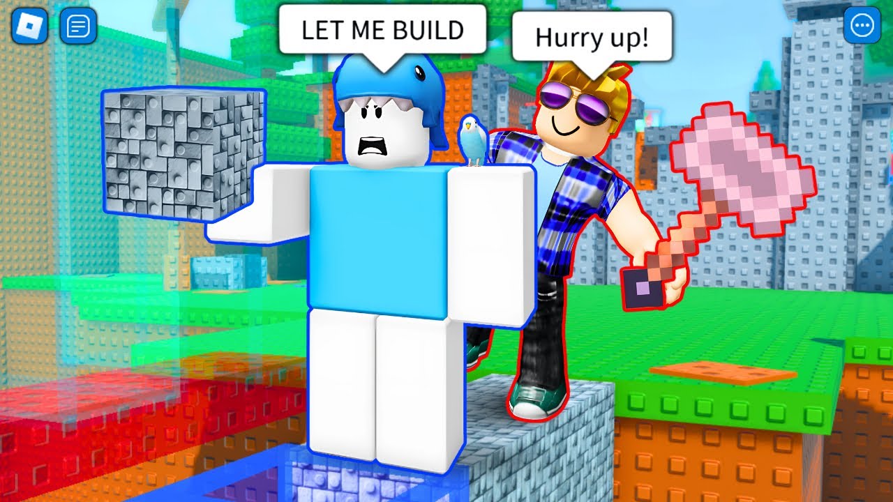 ROBLOX Block And Mine 🧱 СМЕШНЫЕ МОМЕНТЫ (игра для 2 игроков)