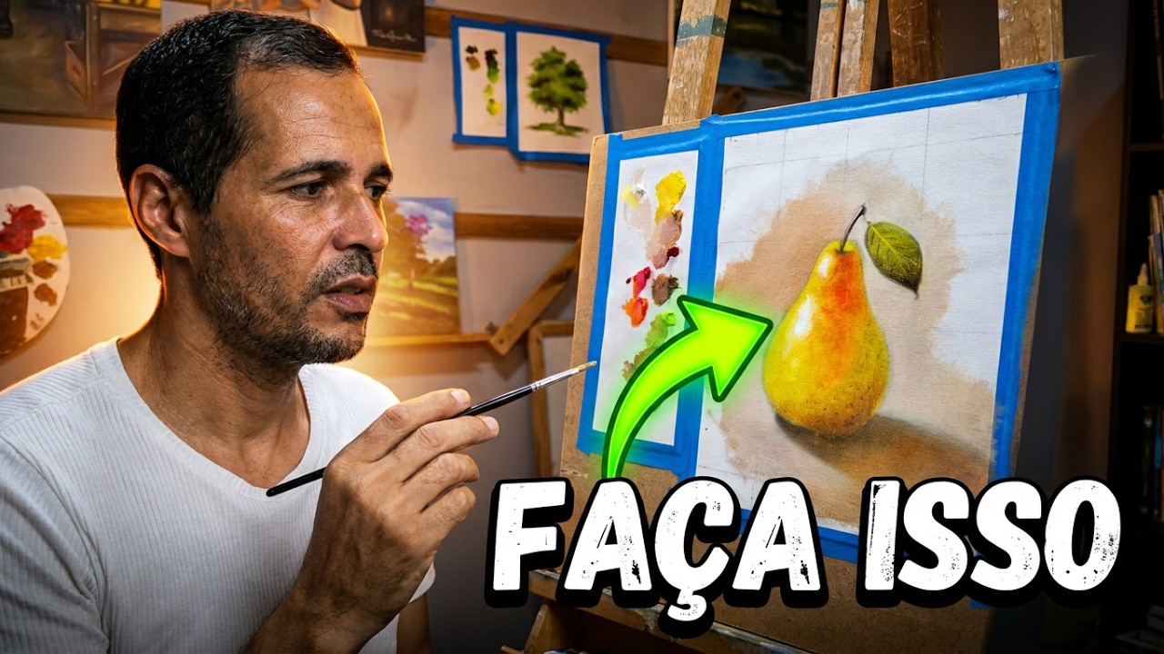 O segredo do VOLUME na Luz e Sombra que ninguém te conta na pintura a óleo