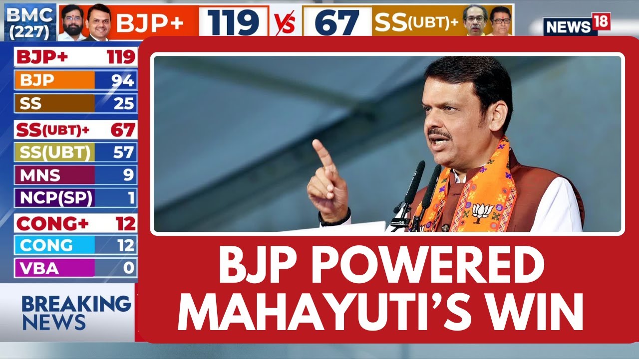 Grand Welcome For Maharashtra CM Devendra Fadnavis At The BMC Headquarters | News18