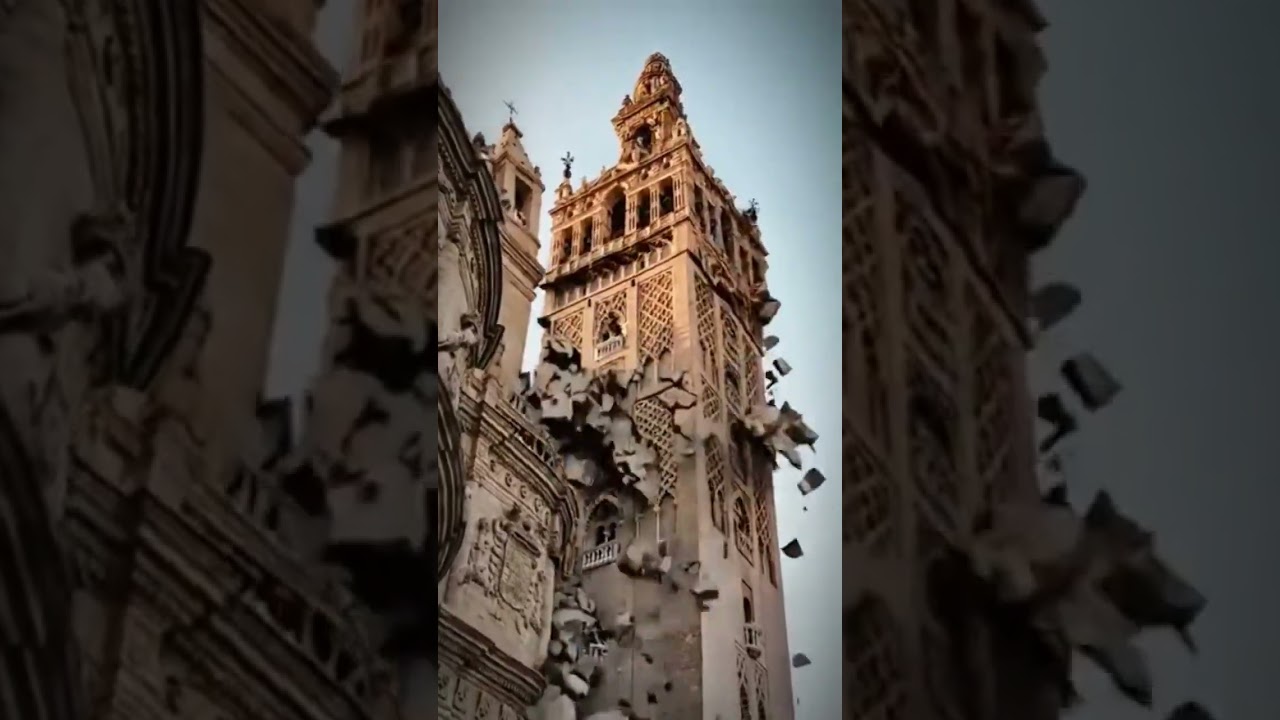 &iquest;Y si la Giralda de Sevilla se cayera? Un experimento visual con IA