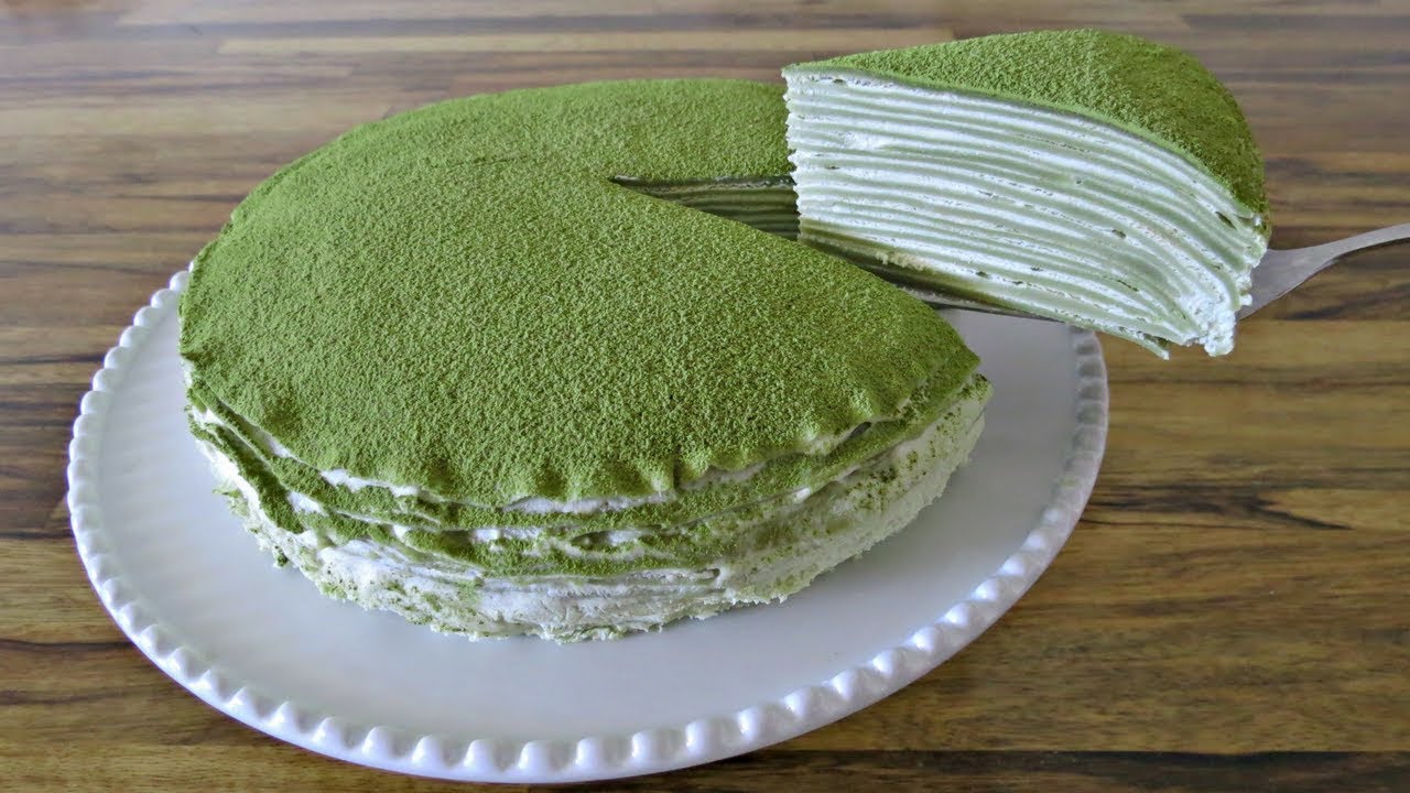 How to Make Matcha Crepe Cake | Matcha Mille Crepe Cake recipe