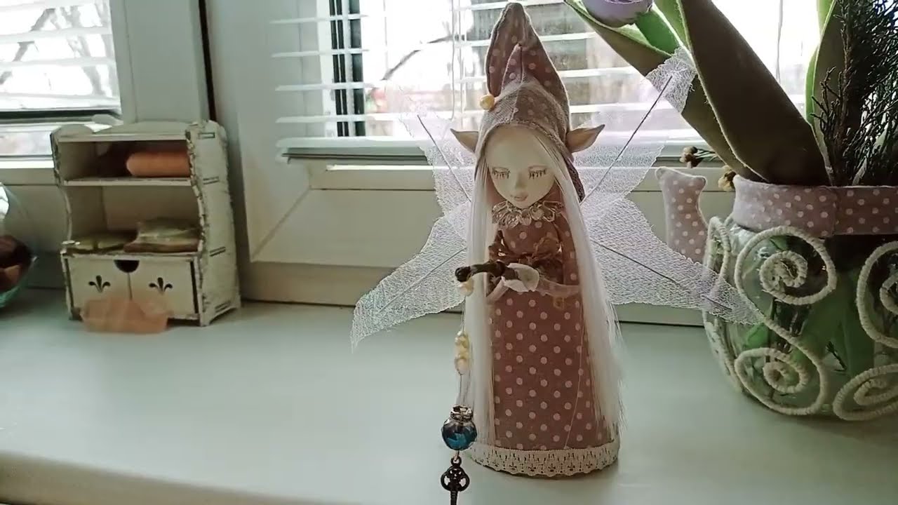 Куколка - эльфик своими руками |  Little Elf doll making