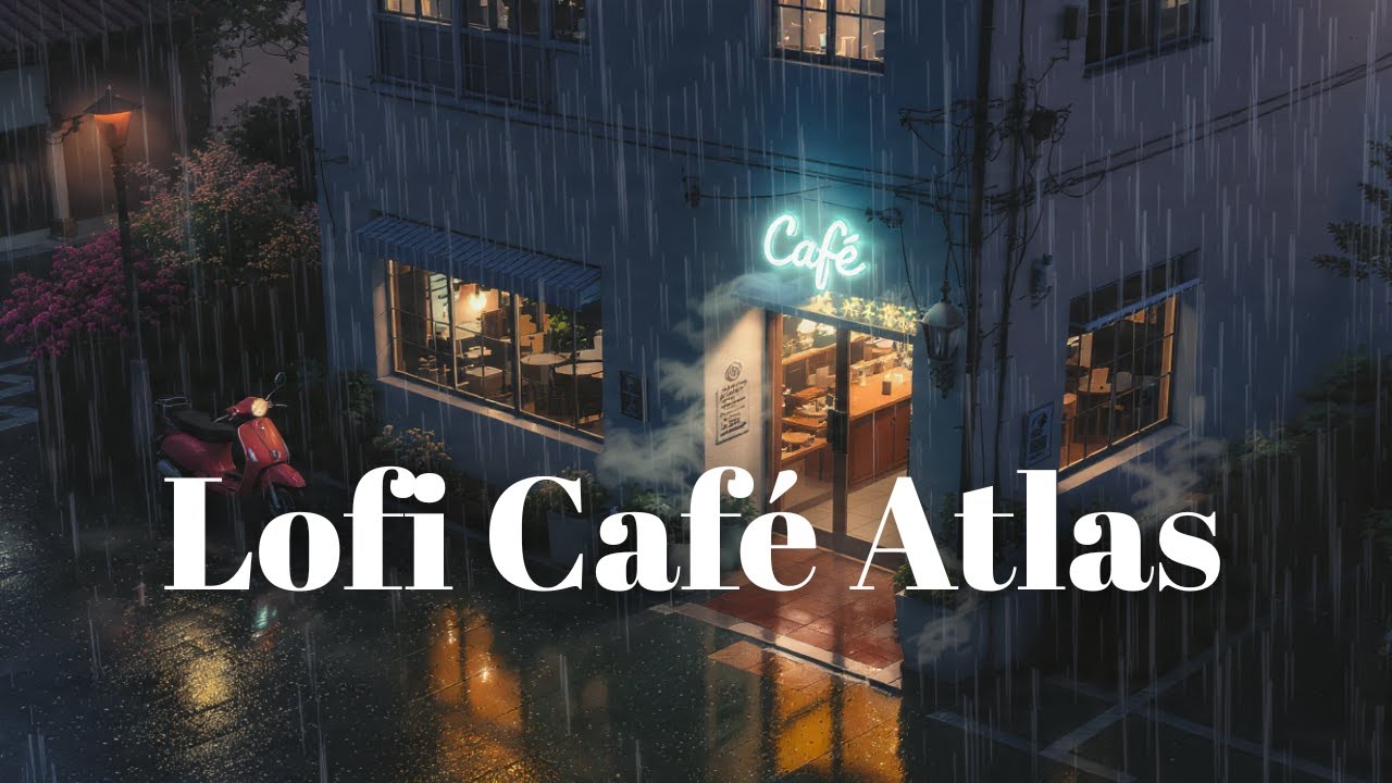 Urban Lofi Balcony 🌃 Chill Study Beats with Coffee & Lights