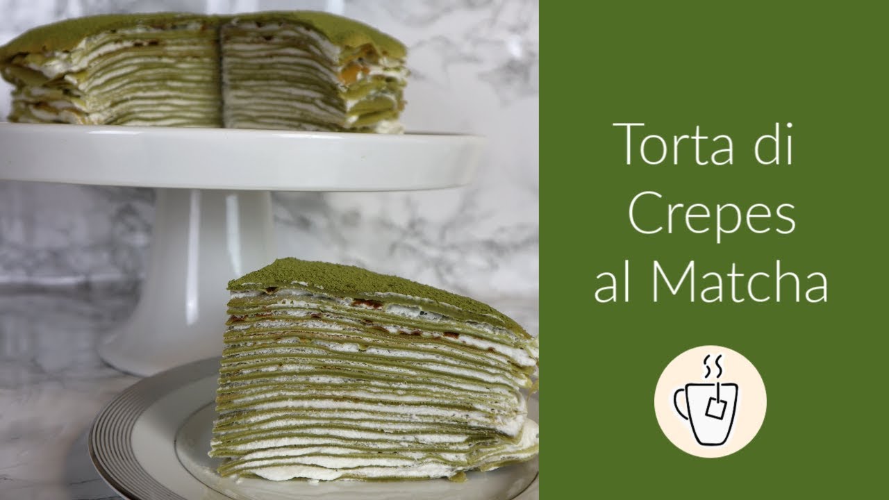 TORTA DI CREPES AL MATCHA (Tè Verde)
