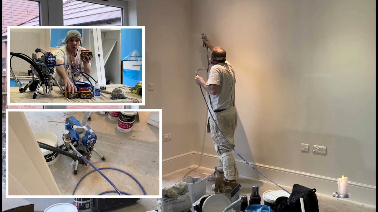 Graco 390 Cordless in Action