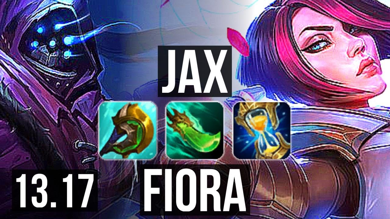 JAX vs FIORA (TOP) | 9/1/4, Rank 10 Jax, Dominating | TR Grandmaster | 13.17