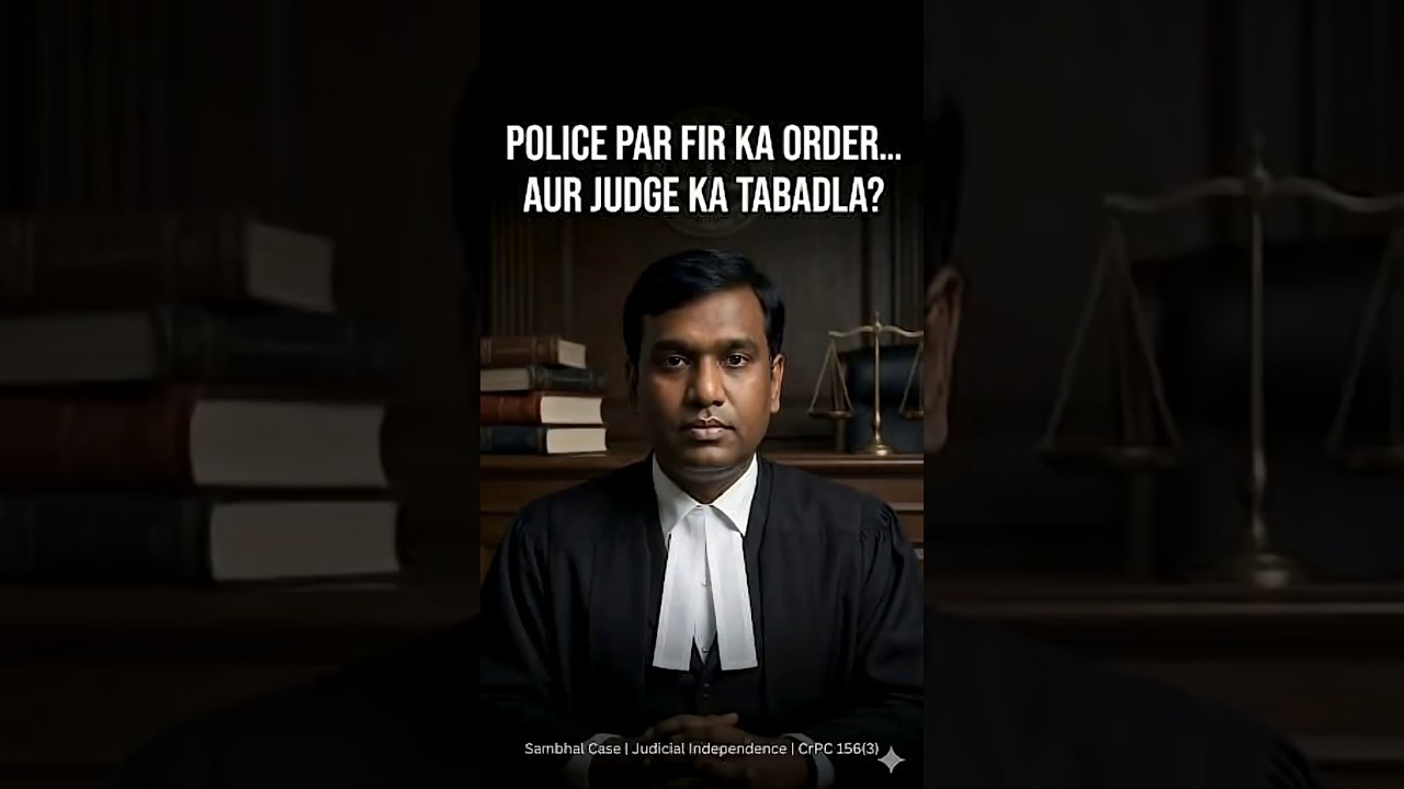 Police Par FIR Likhi… Phir Judge Ka Tabadla,Sambhal Case Explained, Judicial Independence? 
