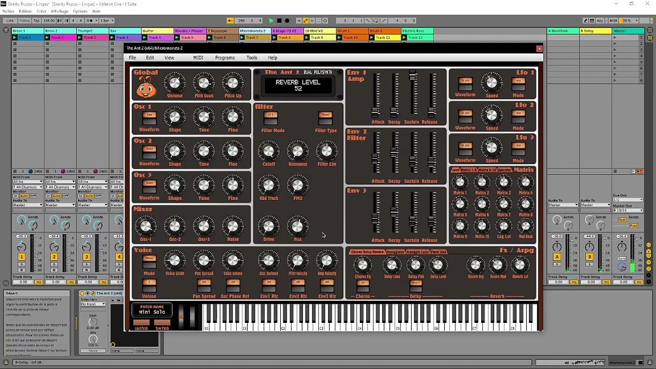 Lingus Cover with Ableton and Micromonsta 2 on Solo