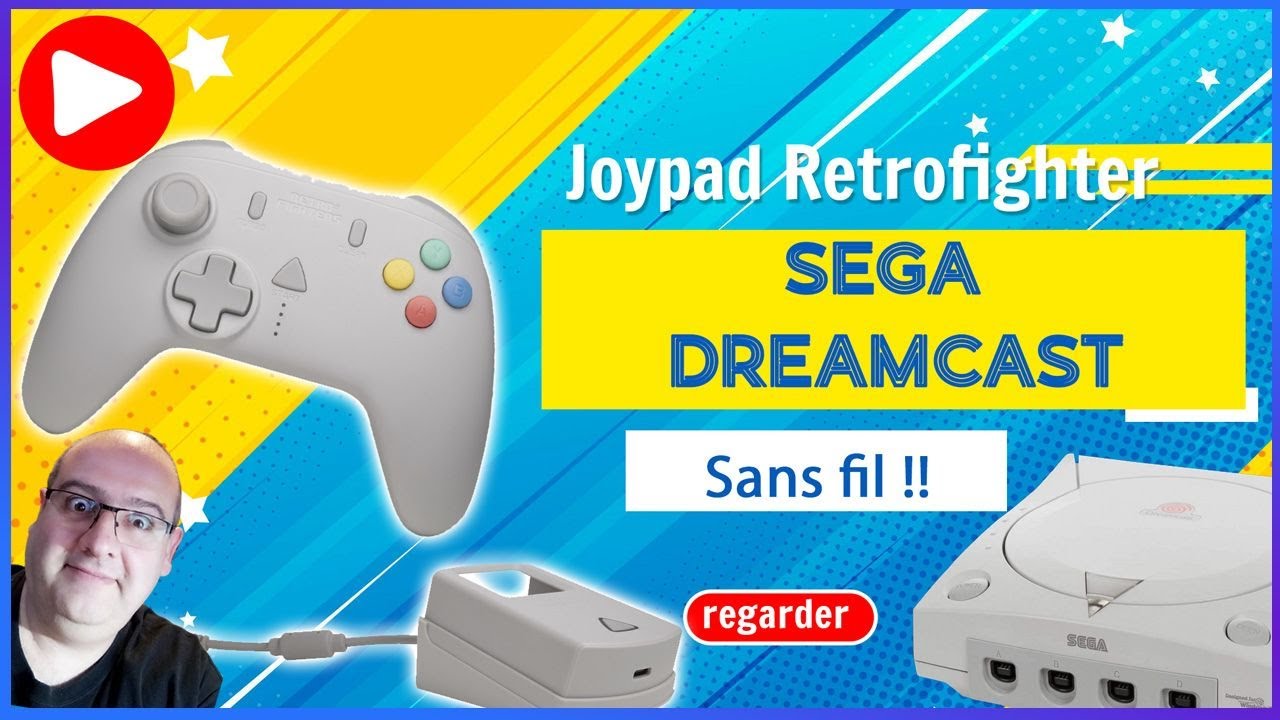 Manette sega dreamcast Sans fil retrofighter a la rentrée !
