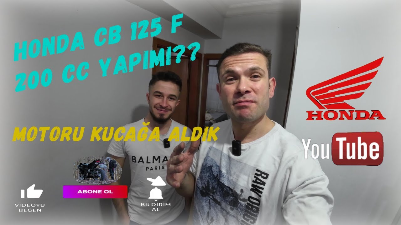 CB 125 F İmi 200 cc Yapmaya Çalıştım//Evin İçinde Motor Bloğuna Kadar Söktüm