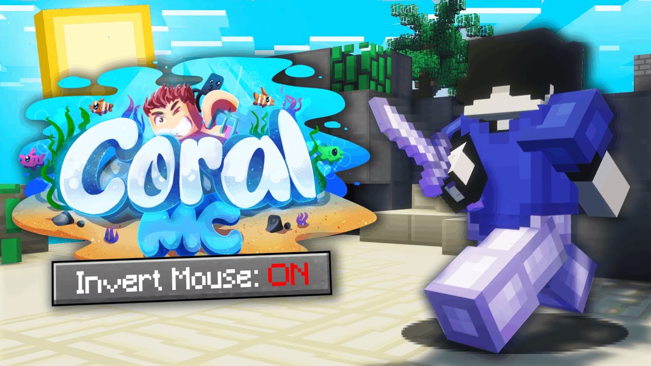 HO GIOCATO LE BEDWARS DI CORALMC CON IL MOUSE INVERTITO
