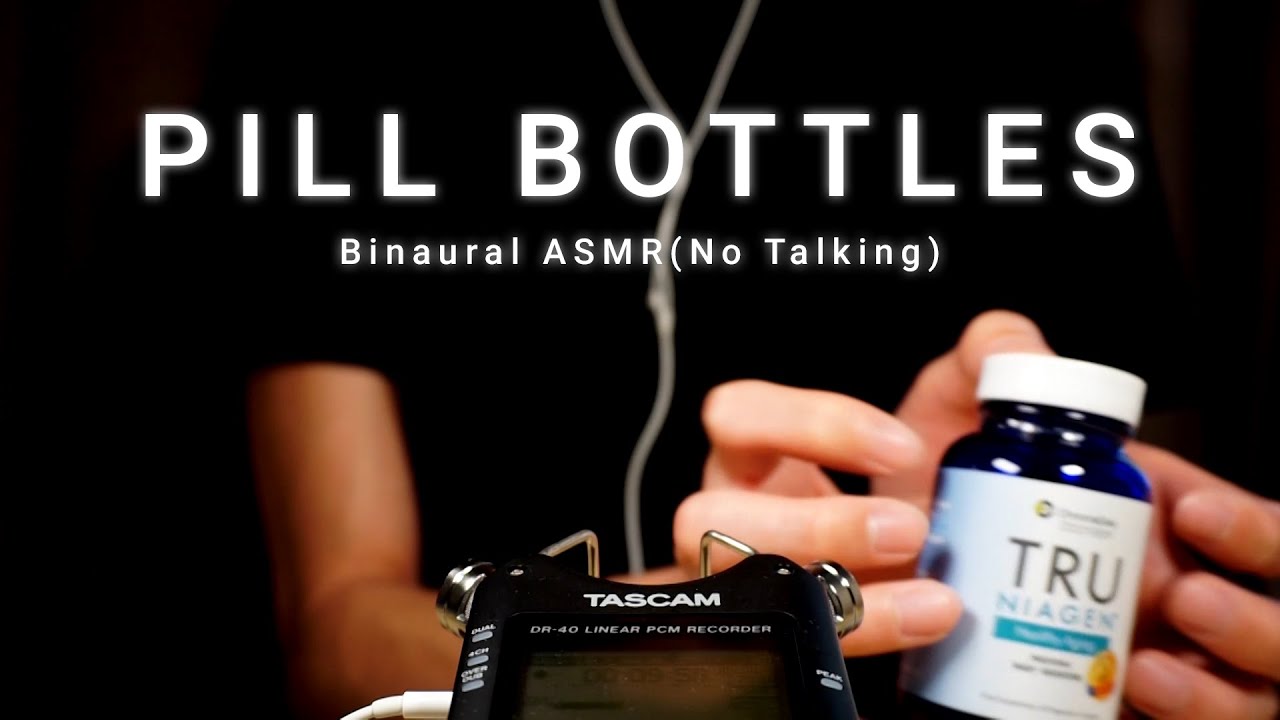 Pill Bottles ASMR No Talking - Binaural ASMR for Sleep