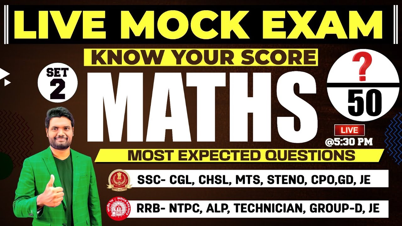 Maths Mock Paper Explanation SET-2 | Most Expected Questions  For ALL SSC,RAILWAY, AP&TS EXAMS
