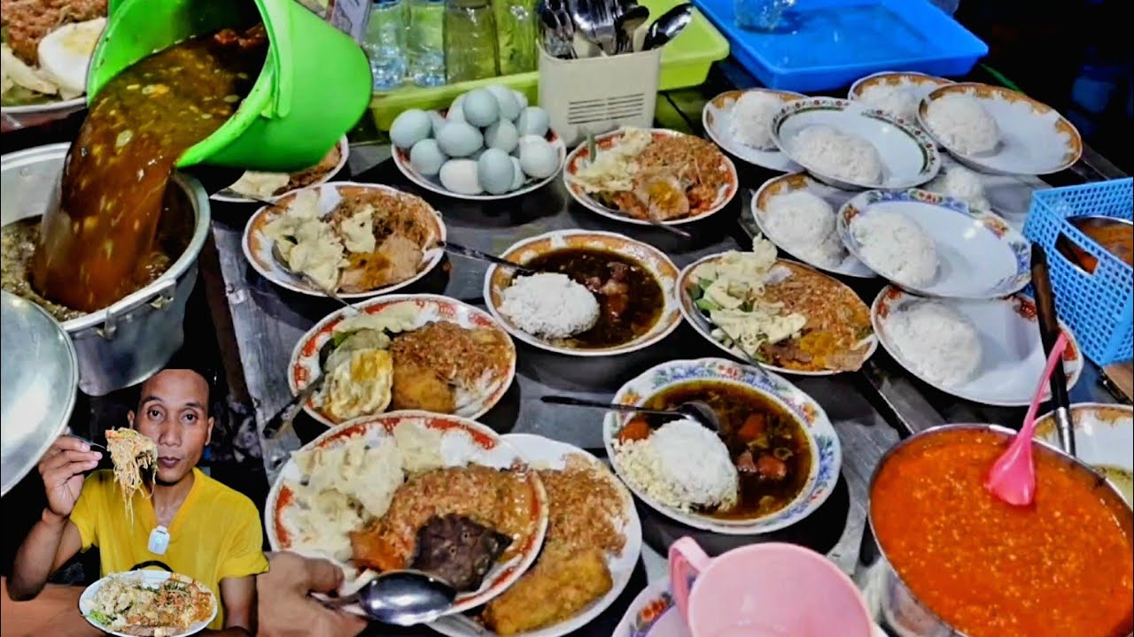MANTAP. .NEMU NASI PECEL RAWON ENAK BUKANYA TENGAH MALAM