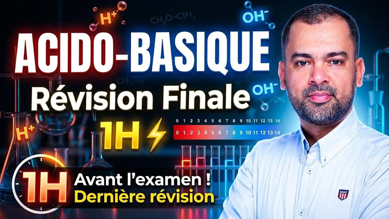 2BAC Biof | Les Réactions Acido-Basique : Résumé Global  avec Pr. Noureddine Physique