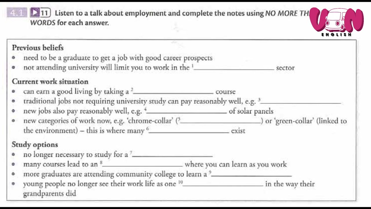 VOCABULARY FOR IELTS ADVANCED | Unit 5 | Track 11