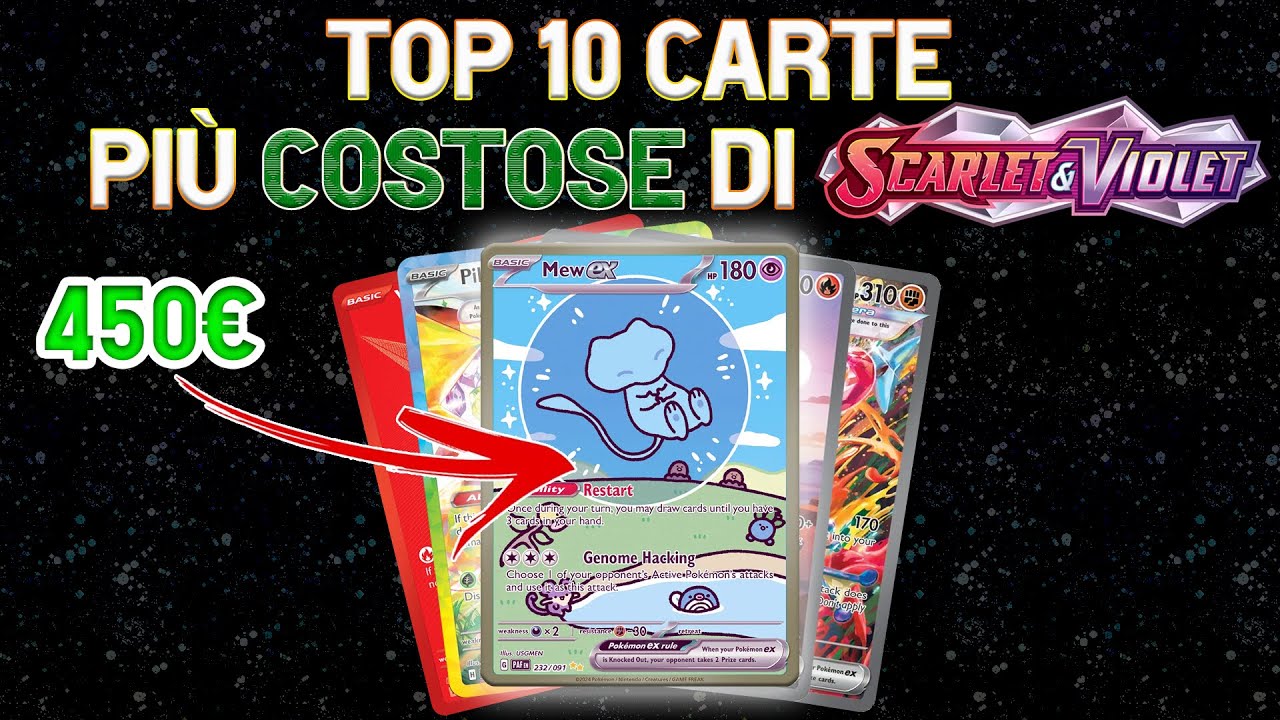 TOP 10 CARTE pi&ugrave; COSTOSE dell'era SCARLATTO e VIOLETTO!